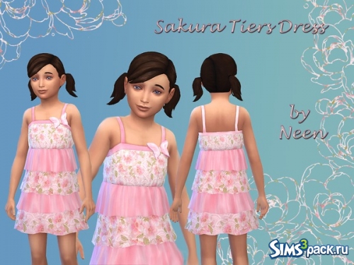 Детское платье "Sakura Tiers Dress" от neenornina