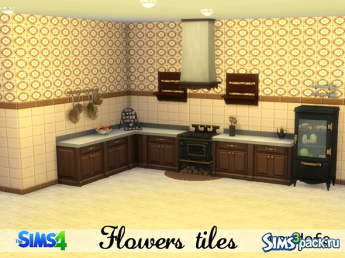 Обои "Flowers tiles" от kardofe
