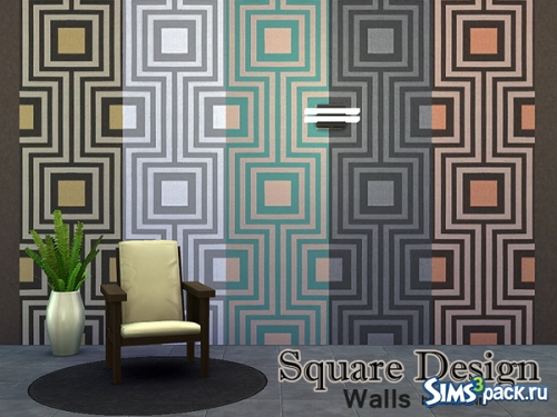 Обои "Square Design Wall" от Rirann