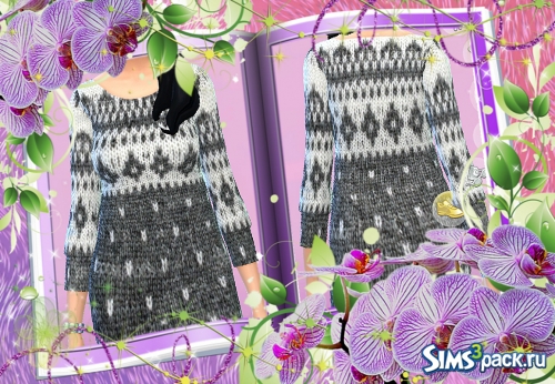 Вязаное платье-свитер от Irinochka279