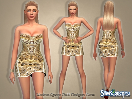 Платье Modern Queen Gold Designer от Cleotopia