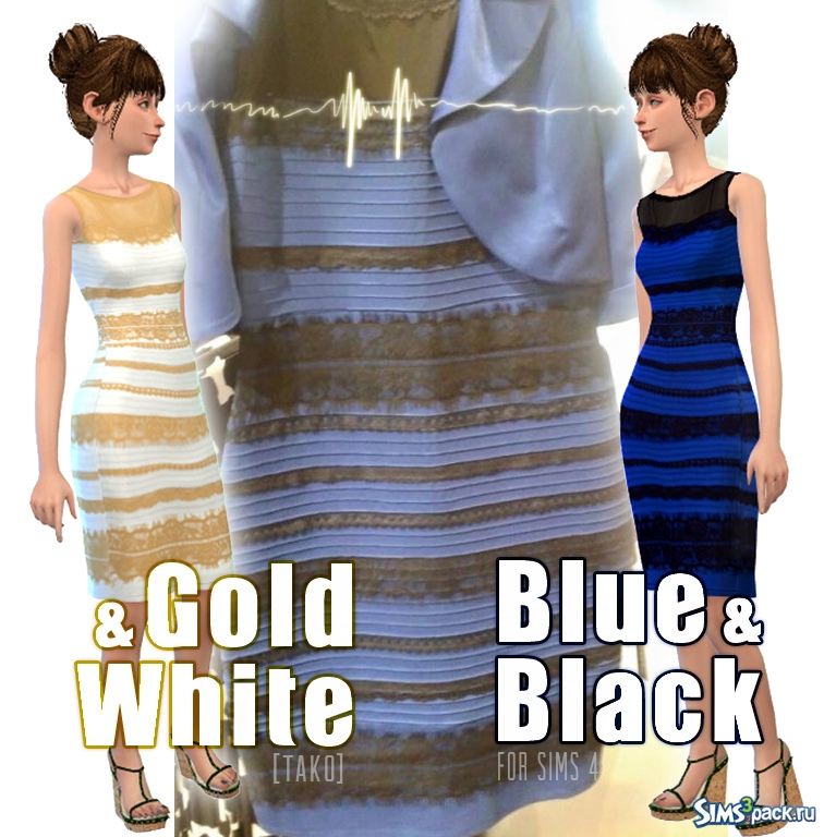 Платье Синее Черное Или Белое Фото