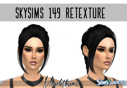 Женская прическа Skysims 149 Retexture от MonolithSims