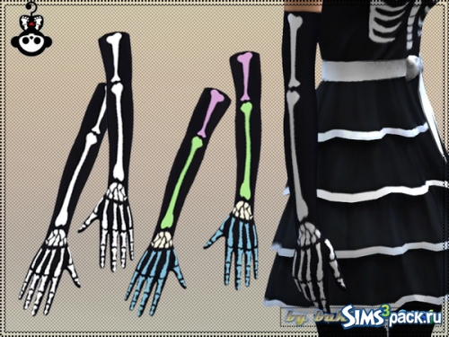 Перчатки Gloves Skeleton от bukovka