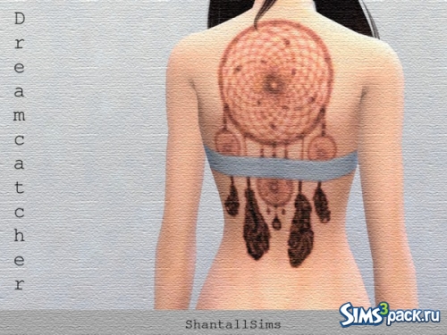 Татуировка Dreamcatcher Tattoo - Back от ShantallSims