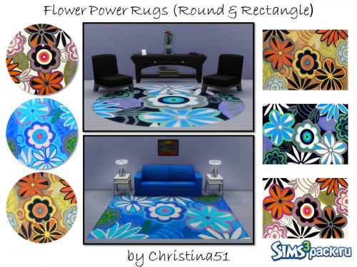 Ковры Flower Power Rugs Set от Christina51