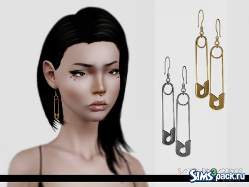 Серьги &quot;Safety Pin Earrings&quot; от Leah Lillith