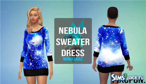 Платье &quot;Non-default Nebula Sweater Dress&quot; от pixopon