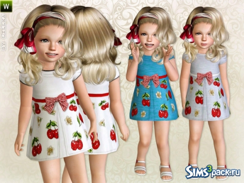 Детское платье &quot;Toddler Cherry Print Dress&quot; от lillka