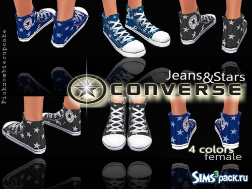Кеды Converse Jeans&Stars от Pinkzombiecupcakes