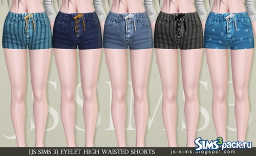 Шорты Eyelet High Waisted Shorts от JS Sims