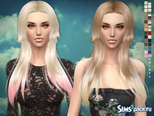 Женская причёска 3 Rose от sims2fanbg