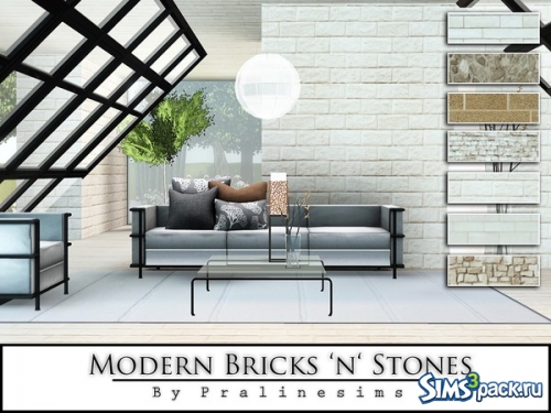 Текстуры &quot;Modern Bricks and Stones&quot; от Pralinesims
