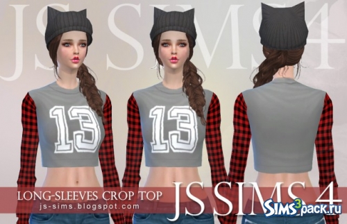 Топ Long Sleeve от JS Sims 4