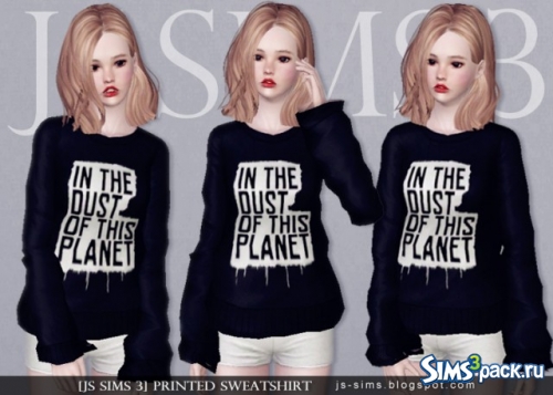 Мужской и женский пуловер Printed Sweatshirt от JS Sims