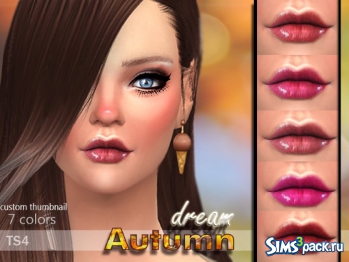 Блеск Autumn Dream Lipstick от Pinkzombiecupcakes