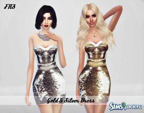 Женское платье Gold &amp; Silver Dress от heartbeat