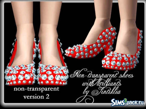 Женские туфли &quot;Transparent shoes with brilliants&quot; от SintikliaSims