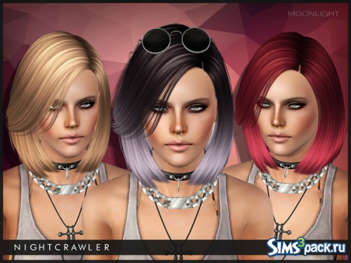 Женская причёска &quot;Moonlight&quot; от Nightcrawler Sims