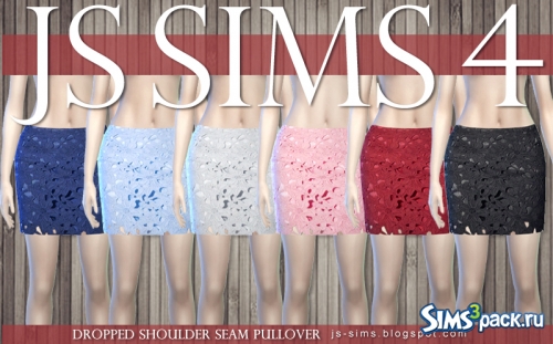 Юбка Floral Cut Out Skirt от JS Sims 4