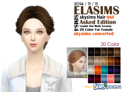 Женская причёска 06 от ELASIMS