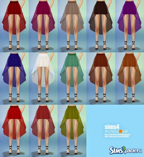 Асимметричная юбка Sheer Skirt от Marigold