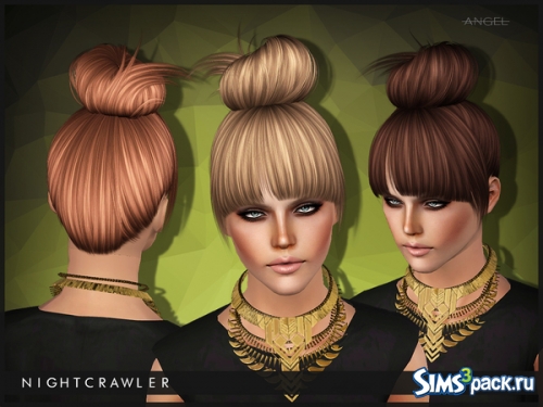 Женская причёска &quot;NoAngel&quot; от Nightcrawler Sims