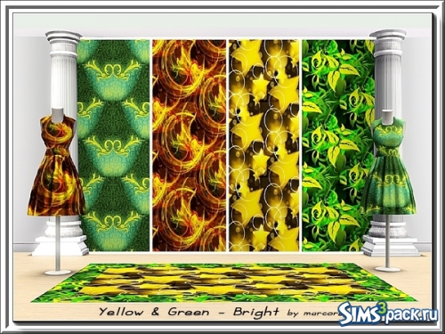 Текстуры &quot;Yellow &amp; Green - Bright&quot; от marcorse