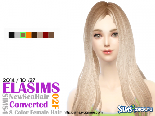 Женская прическа Newsea Hair Conversion 02F от Elasims