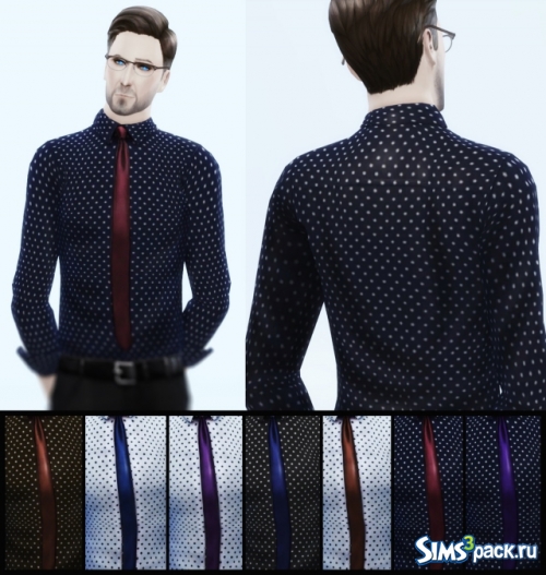 Рубашка с галстуком Shirt and Tie от Azentase
