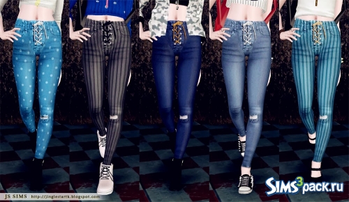 Джинсы Eyelet High Waisted Skinny Jeans от JS SIMS 3