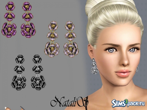 Серьги &quot;Flower-shaped drop earrings FA-FE&quot; от NataliS