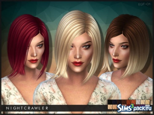Прическа (c)AF_Hair01 от Nightcrawler Sims