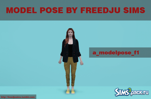 Поза модели №1 от FreedJuSims