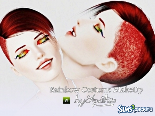 Макияж "Rainbow Costume MakeUp" от Apathie