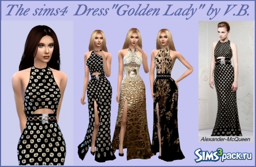 Платье &quot;Golden Lady&quot; от LeonaLure