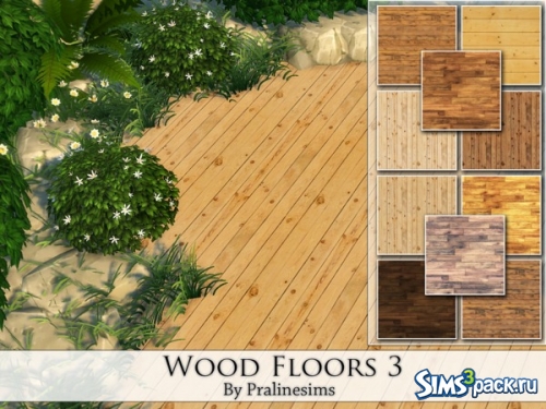 Напольное покрытие Wood Floors 3 от Pralinesims