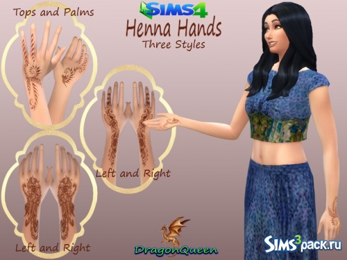 Татуировки Henna Hands от DragonQueen