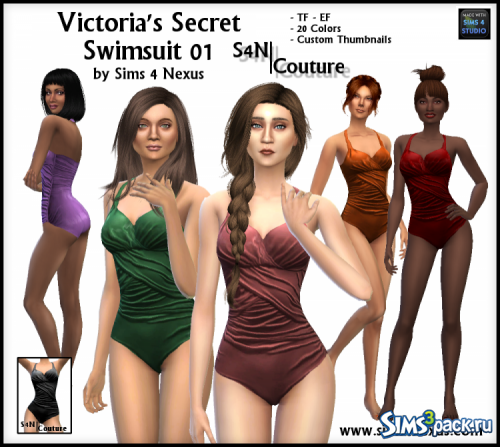 Купальники Victoria's Secret от Sims4