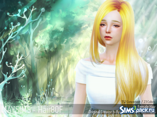 Женская прическа_Hair80F(TS2 Conversion) от May Sims