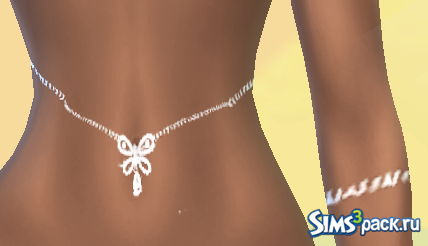 Пирсинг для пупка_REALISTIC BELLY RINGS AND CHAINS от Pralinesims