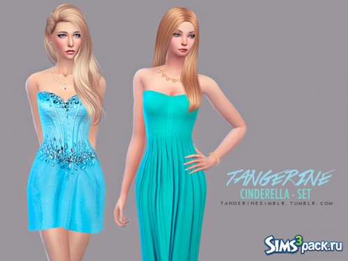 Сет женской одежды Cinderella от tangerinesimblr