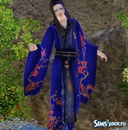 Азиатский сет одежды для мужчин Blue Dragon от Amethyst