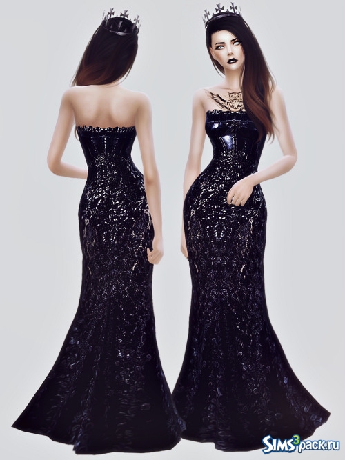 Черное Платье Nicolas Jebran от FashionRoyaltySims