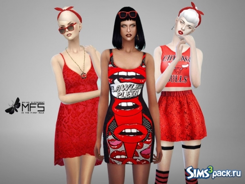 Сет женской одежды Red Mood Collection от MissFortune