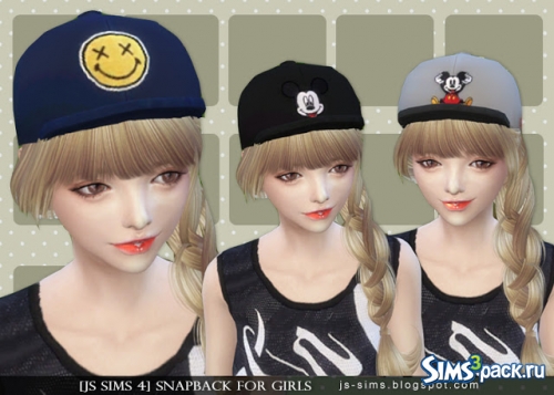 Кепка For Girls от [JS SIMS 4]