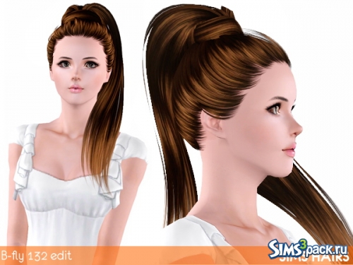 Ретекстура прически B-fly’s AF 132 от Sims Hairs