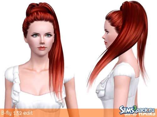 Ретекстура прически B-fly’s AF 132 от Sims Hairs