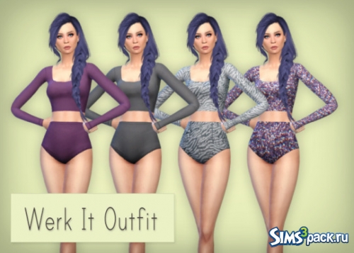 Купальник Werk It Outfit от Simsrocuted