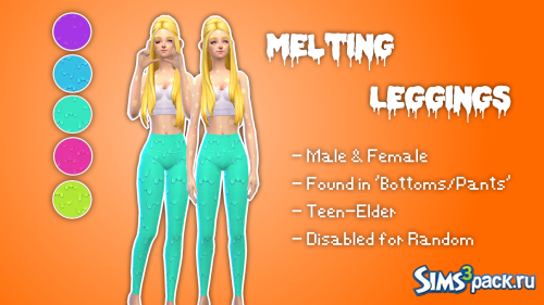 Леггинсы Melting Leggings от pastel-sims